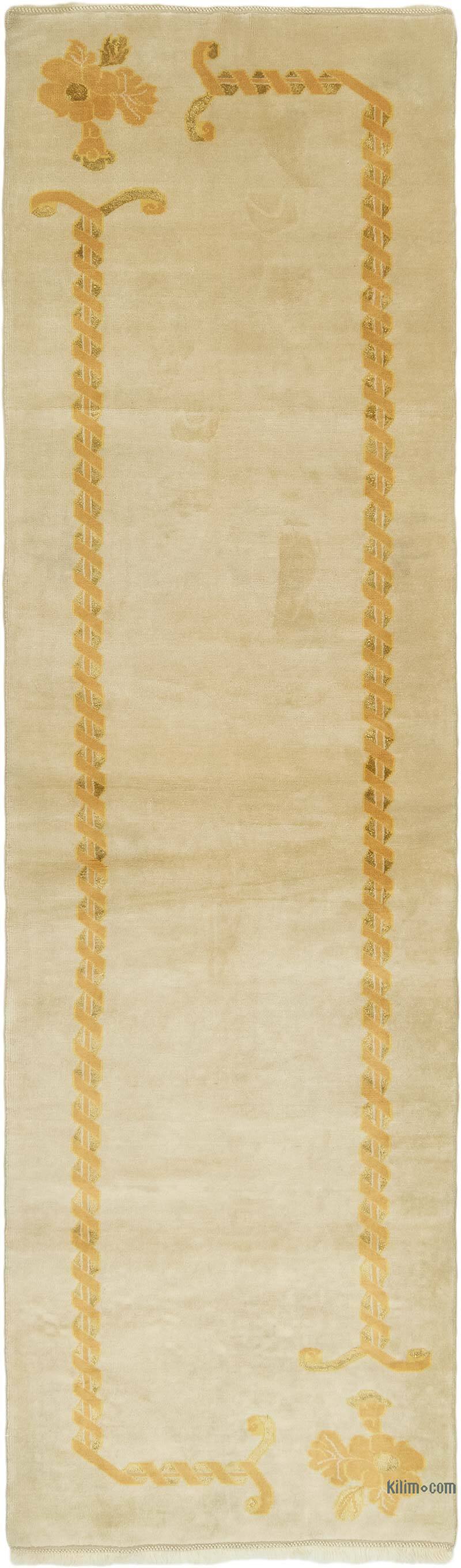 Vintage Turkish Hand-Knotted Runner - 2' 10" x 9' 10" (34" x 118") - K0081007