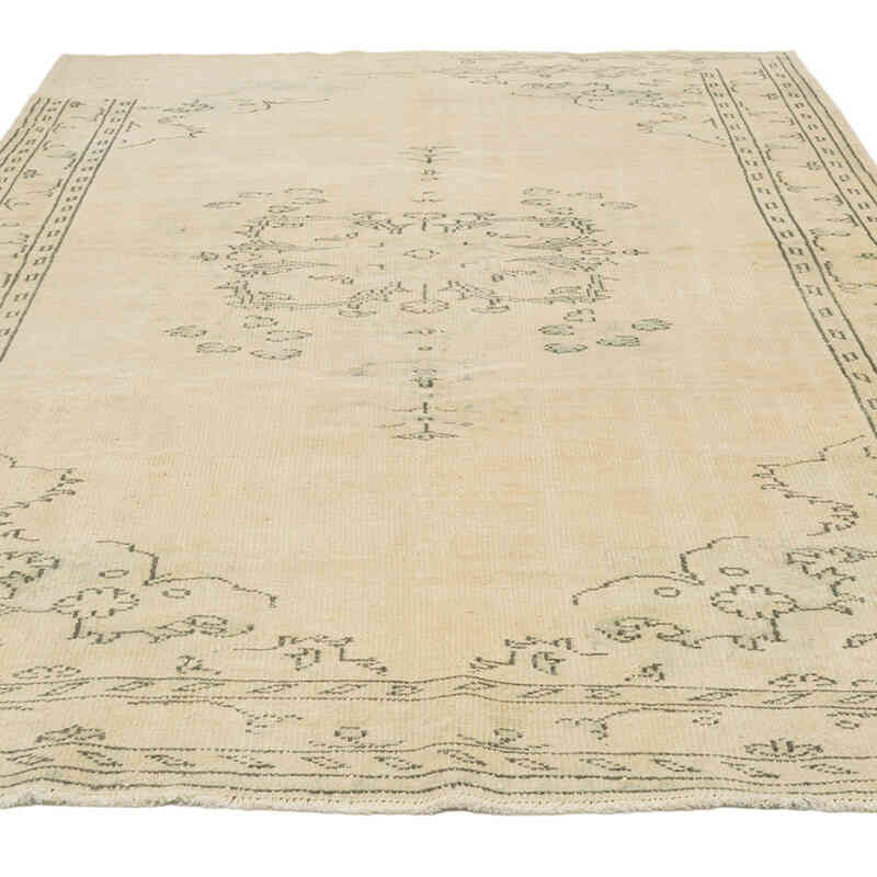 Alfombra Vintage Turca Anudada a Mano - 196 cm x 292 cm - K0081009