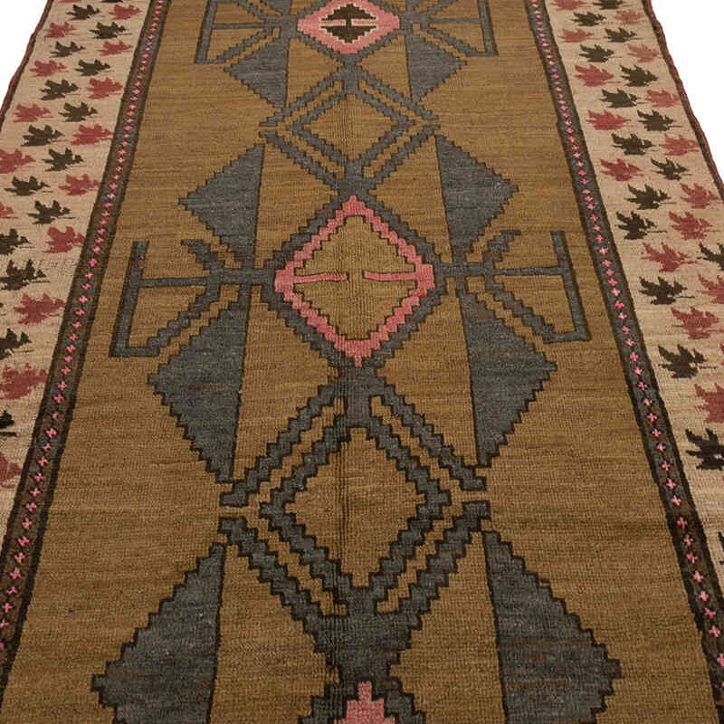 Vintage Turkish Hand-Knotted Runner - 4' 9" x 11' 8" (57" x 140") - K0081015