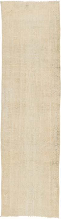 Vintage Turkish Hand-Knotted Runner - 2' 11" x 10' 8" (35" x 128")