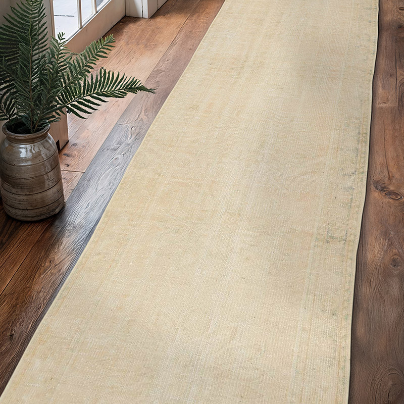 Vintage Turkish Hand-Knotted Runner - 2' 11" x 10' 8" (35" x 128") - K0081017