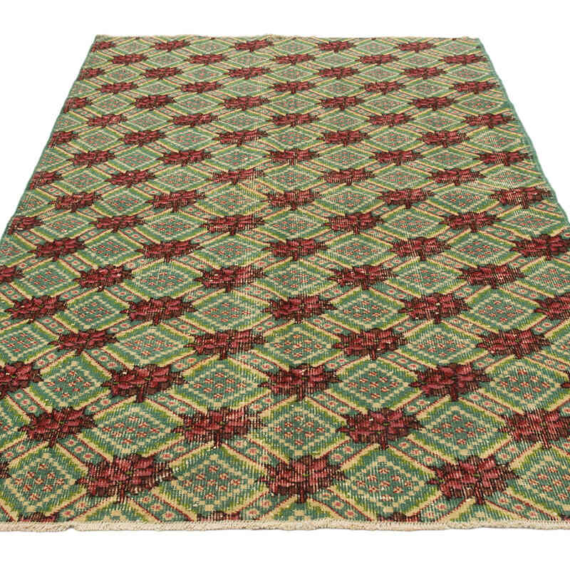 El Dokuma Vintage Halı - 122 cm x 200 cm - K0081018
