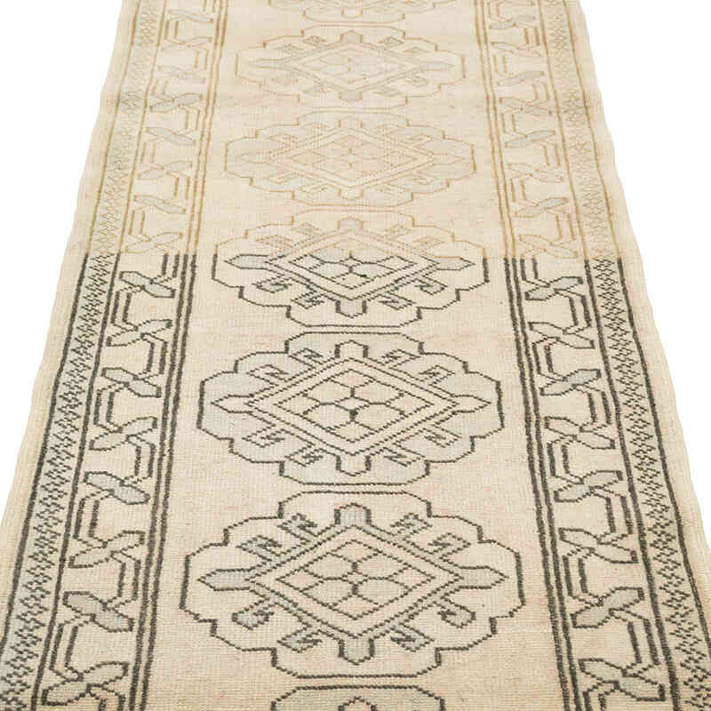 Vintage Turkish Hand-Knotted Runner - 2' 8" x 11' 1" (32" x 133") - K0081019