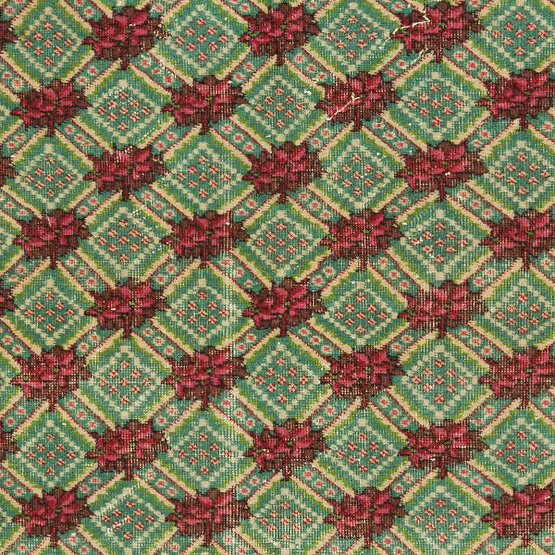 Alfombra Vintage Turca Anudada a Mano - 121 cm x 198 cm - K0081020