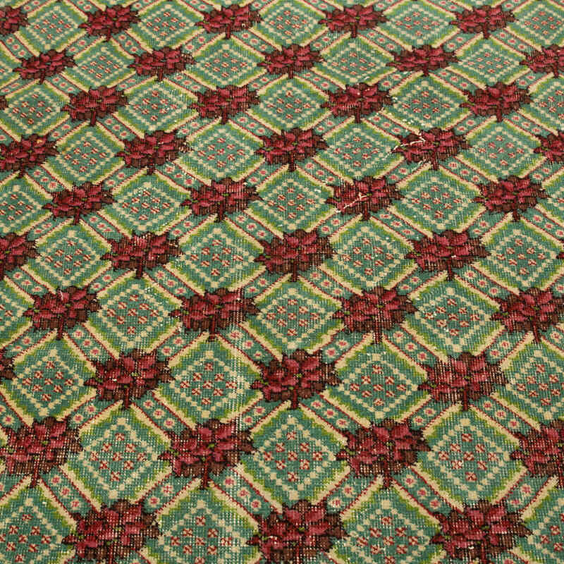 Alfombra Vintage Turca Anudada a Mano - 121 cm x 198 cm - K0081020