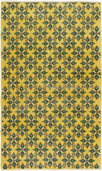 Alfombra Vintage Turca Anudada a Mano - 120 cm x 203 cm