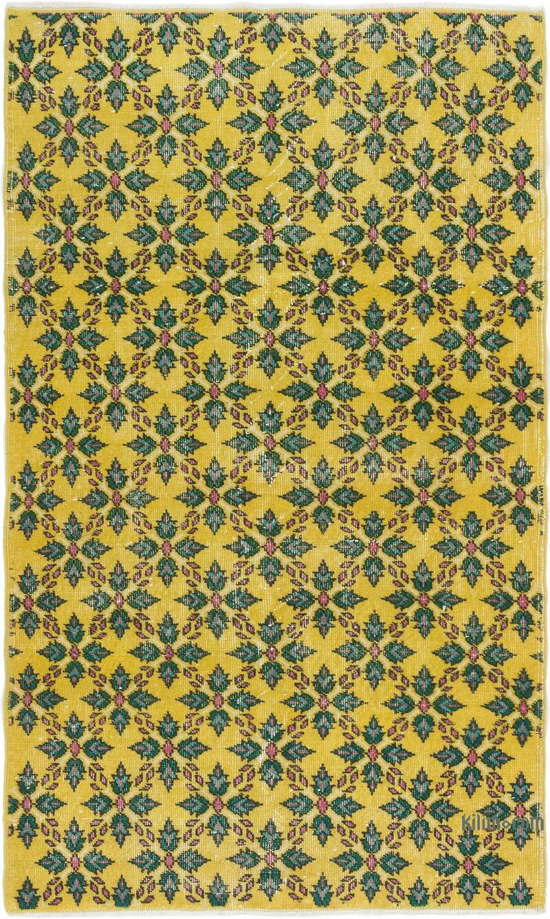 Alfombra Vintage Turca Anudada a Mano - 120 cm x 203 cm - K0081023