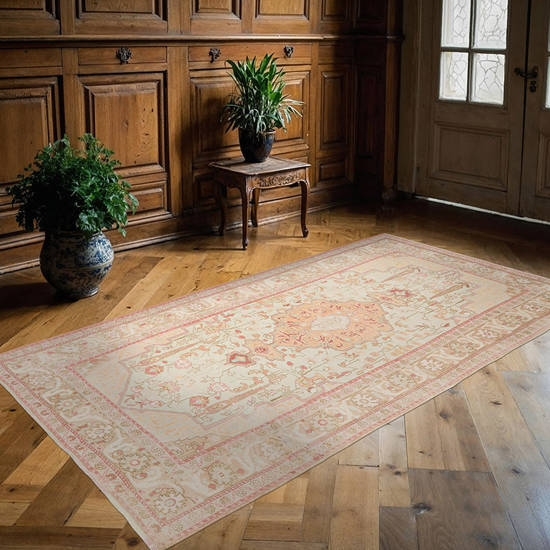 Alfombra Vintage Turca Anudada a Mano - 150 cm x 263 cm - K0081033