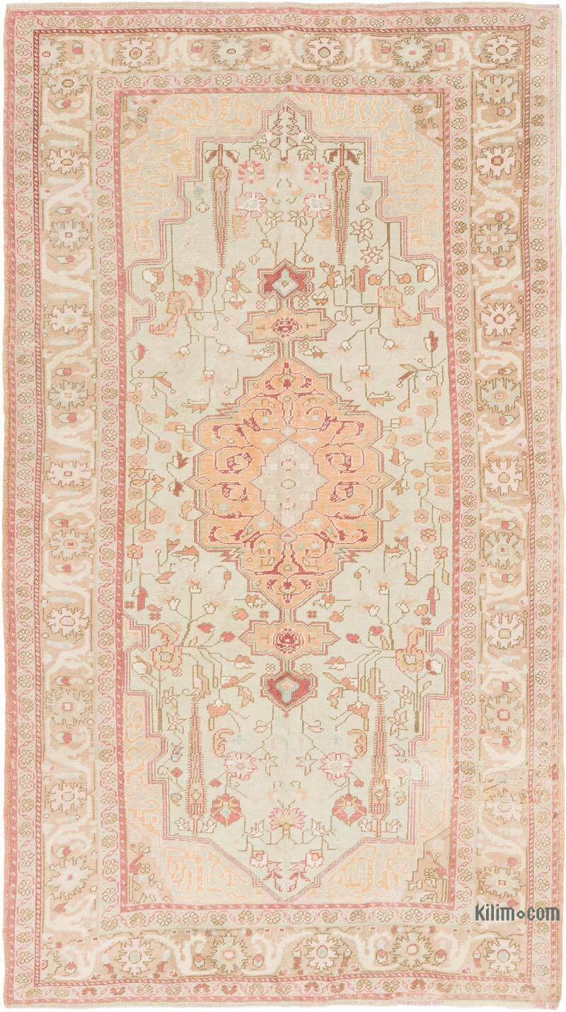 Vintage Turkish Hand-Knotted Rug - 4' 11" x 8' 8" (59" x 104") - K0081033