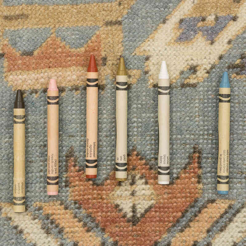 Vintage Turkish Hand-Knotted Rug - 4' 3" x 6' 6" (51" x 78") - K0081034