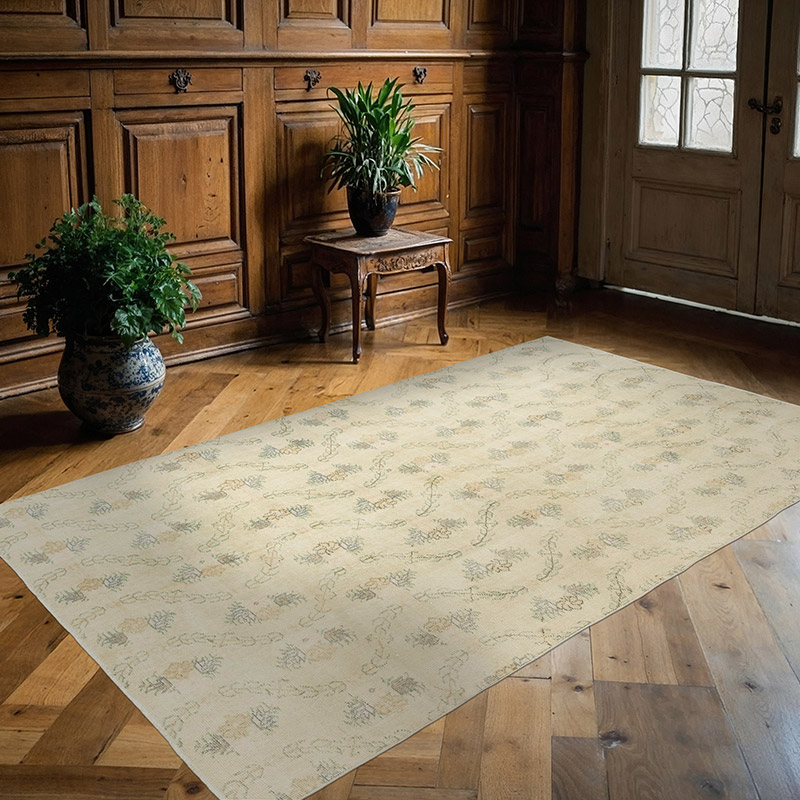 Alfombra Vintage Turca Anudada a Mano - 157 cm x 260 cm - K0081036