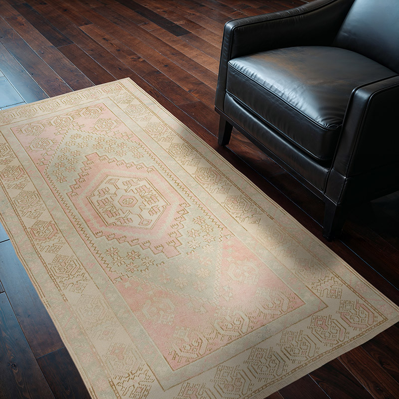 Vintage Turkish Hand-Knotted Rug - 3' 5" x 5' 9" (41" x 69") - K0081037