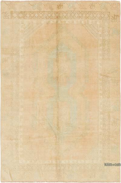 Vintage Turkish Hand-Knotted Rug - 5' 5" x 8' 2" (65" x 98")