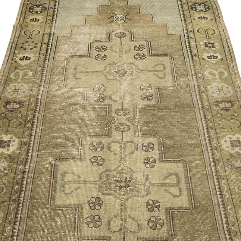 Alfombra Vintage Turca Anudada a Mano - 120 cm x 236 cm - K0081044