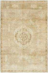 Vintage Turkish Hand-Knotted Rug - 6' 11" x 10' 7" (83" x 127")
