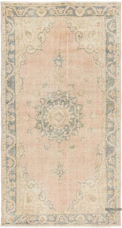 Alfombra Vintage Turca Anudada a Mano - 108 cm x 206 cm