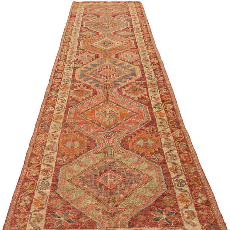 Alfombra Vintage de pasillo - 89 cm x 338 cm - K0081053