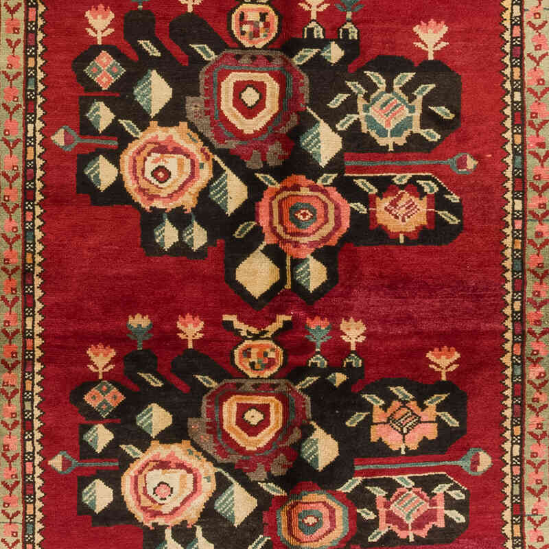 Vintage Turkish Hand-Knotted Rug - 4' 9" x 9' 3" (57" x 111") - K0081054