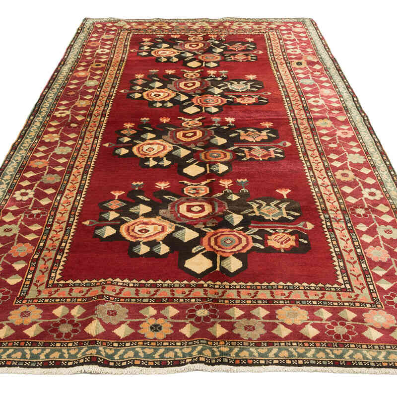 Vintage Turkish Hand-Knotted Rug - 4' 9" x 9' 3" (57" x 111") - K0081054