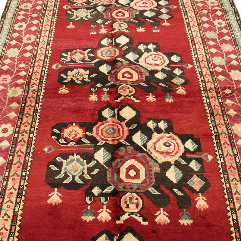 Vintage Turkish Hand-Knotted Rug - 4' 9" x 9' 3" (57" x 111") - K0081054