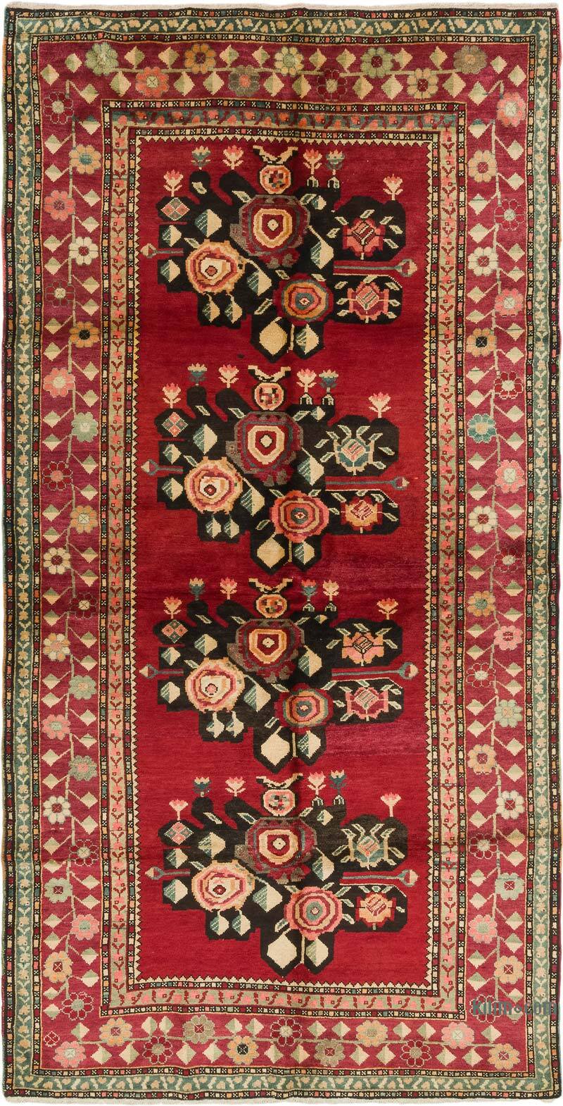 Vintage Turkish Hand-Knotted Rug - 4' 9" x 9' 3" (57" x 111") - K0081054