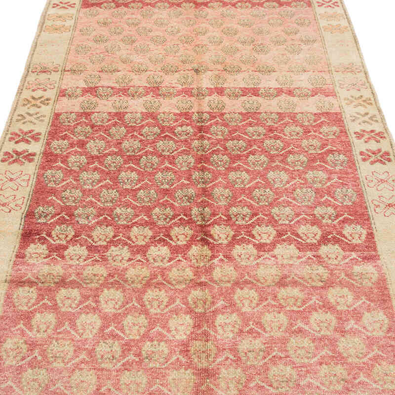 Vintage Turkish Hand-Knotted Runner - 3' 10" x 10' 7" (46" x 127") - K0081058