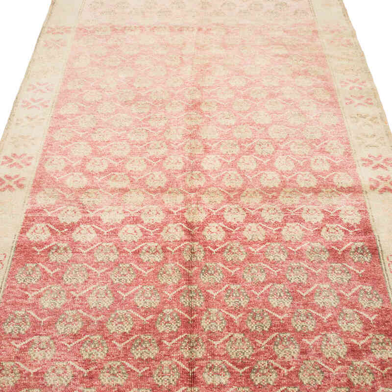 Vintage Turkish Hand-Knotted Runner - 3' 10" x 10' 7" (46" x 127") - K0081058