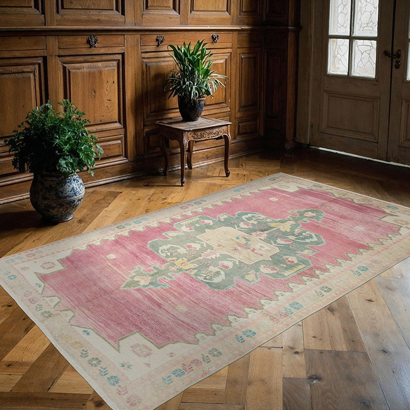 El Dokuma Vintage Halı - 160 cm x 260 cm - K0081059