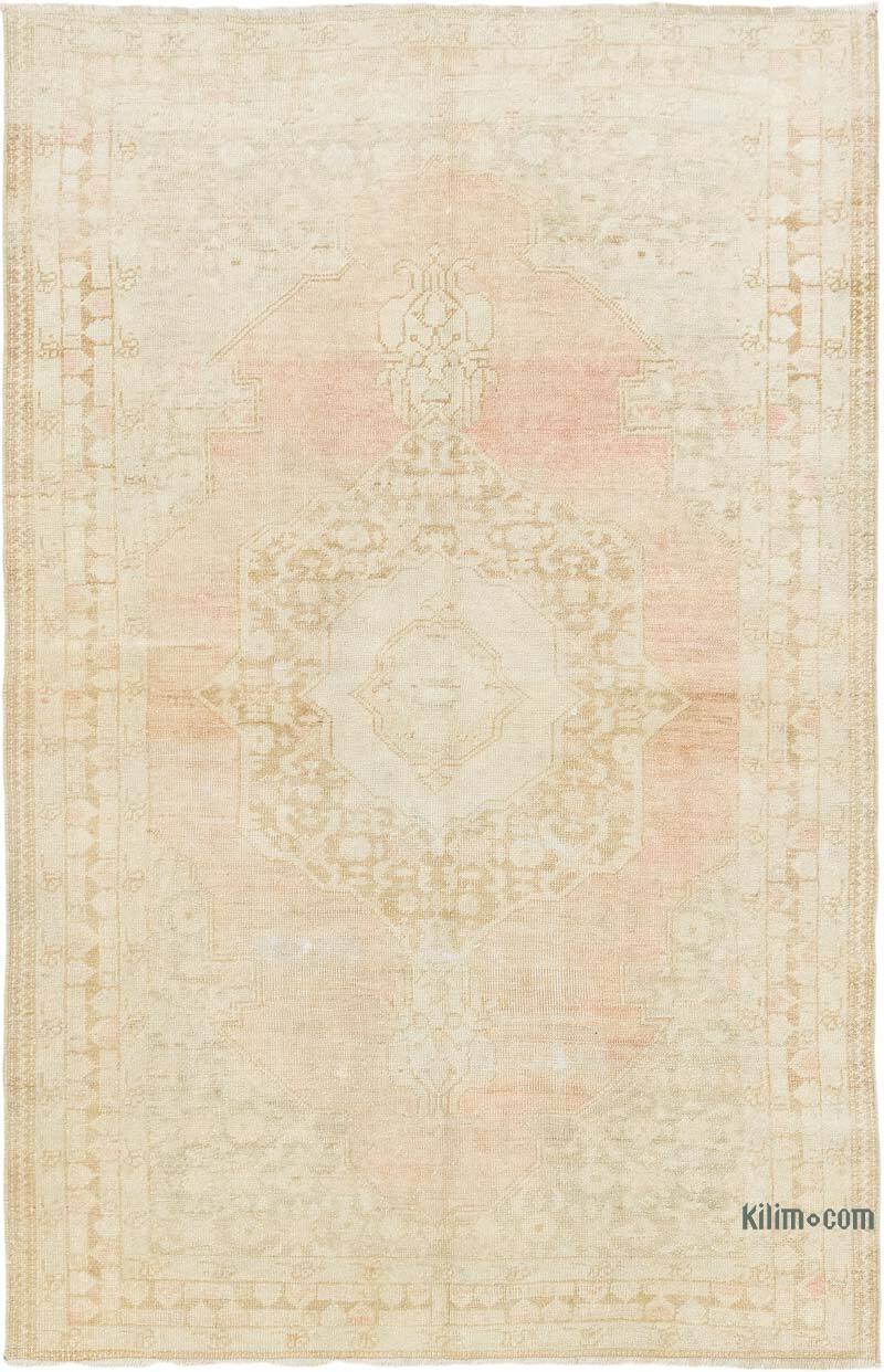 Alfombra Vintage Turca Anudada a Mano - 114 cm x 174 cm - K0081061