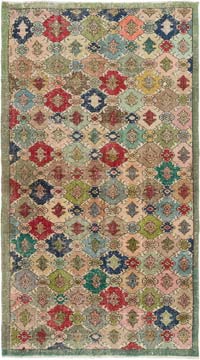 Alfombra Vintage Turca Anudada a Mano - 146 cm x 260 cm