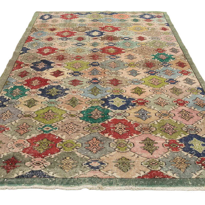 Vintage Turkish Hand-Knotted Rug - 4' 9" x 8' 6" (57" x 102") - K0081063