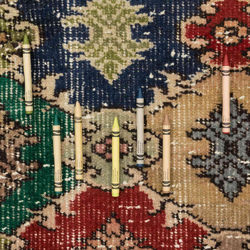 Vintage Turkish Hand-Knotted Rug - 4' 9" x 8' 6" (57" x 102") - K0081063