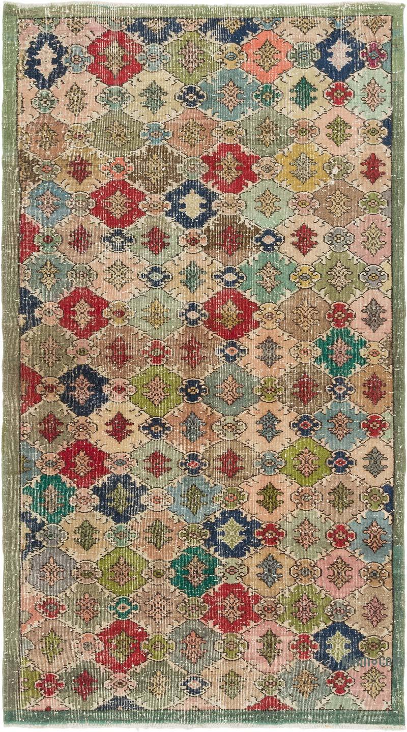 Vintage Turkish Hand-Knotted Rug - 4' 9" x 8' 6" (57" x 102") - K0081063