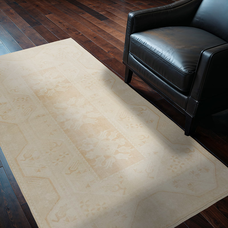 Vintage Turkish Hand-Knotted Rug - 3' 10" x 6' 5" (46" x 77") - K0081065