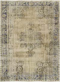Vintage Turkish Hand-Knotted Rug - 7' 5" x 10'  (89" x 120")