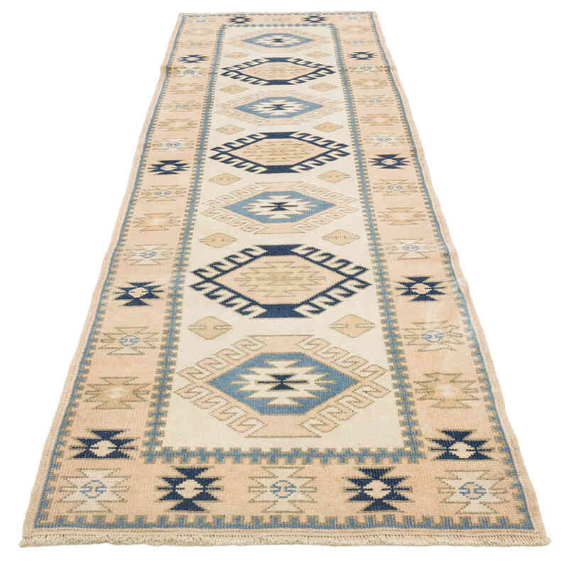 Pasillo Vintage Turco Anudado a Mano - 80 cm x 262 cm - K0081068