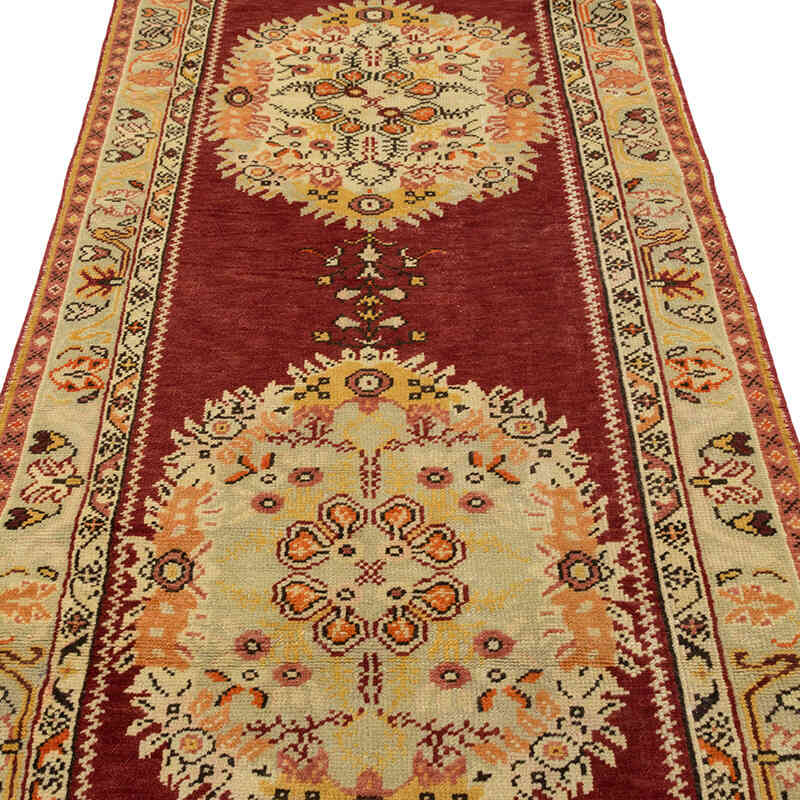 Vintage Turkish Hand-Knotted Runner - 3' 3" x 12' 2" (39" x 146") - K0081078