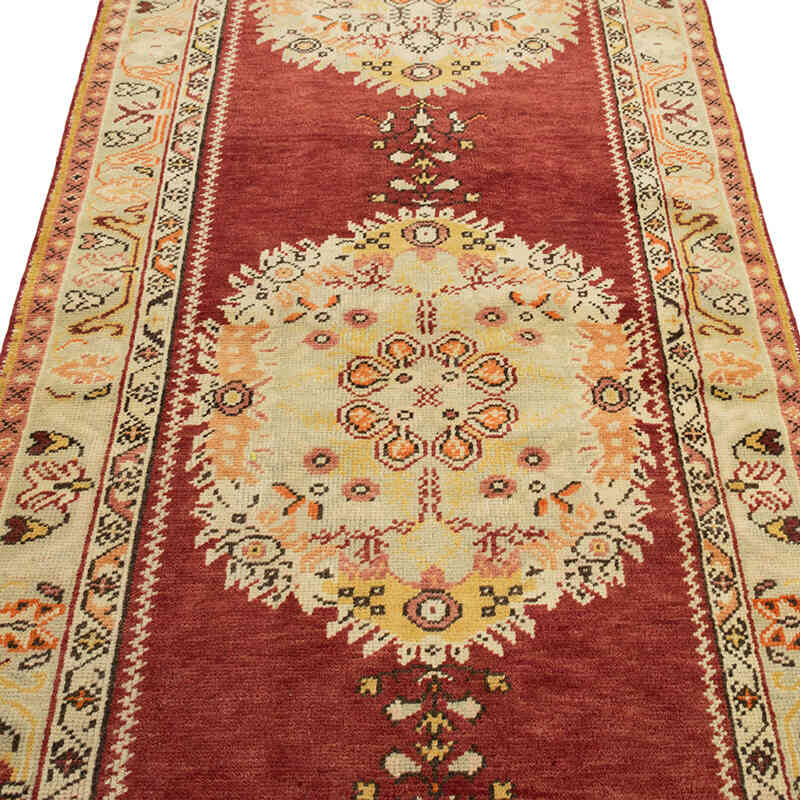 Vintage Turkish Hand-Knotted Runner - 3' 3" x 12' 2" (39" x 146") - K0081078