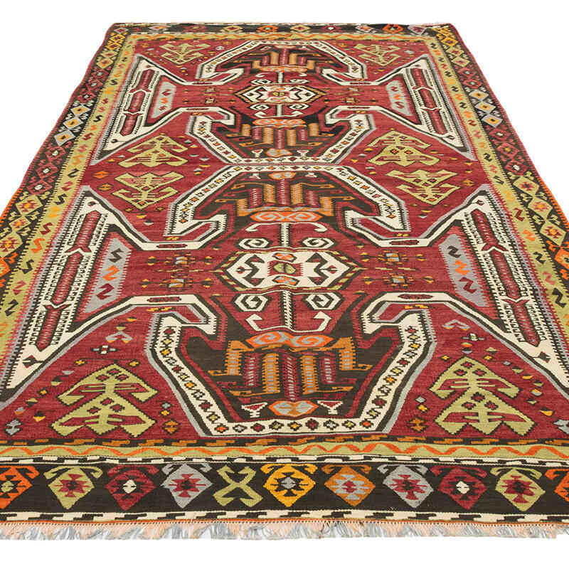 Vintage Corum Kilim Rug - 5' 3" x 10' 5" (63" x 125") - K0081081