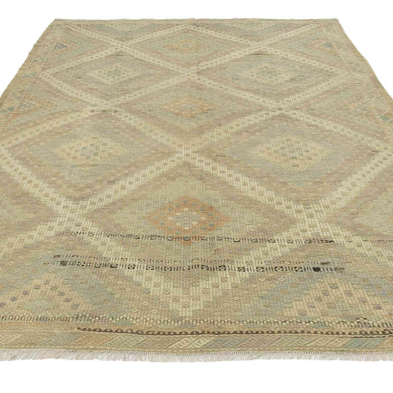 Vintage Anatolian Jijim Rug - 6' 2" x 9' 11" (74" x 119") - K0081089
