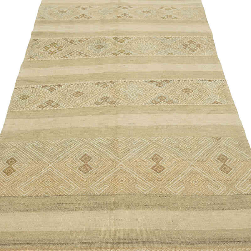 Vintage Malatya Kilim Runner - 3' 7" x 11' 10" (43" x 142") - K0081090