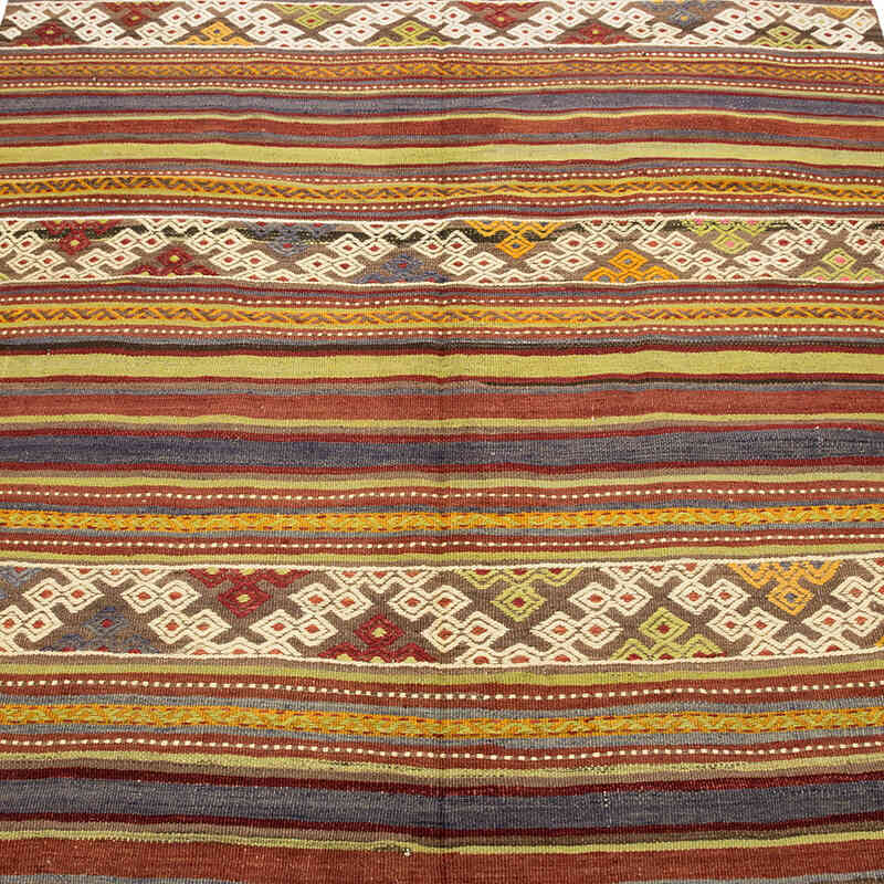 Vintage Konya Kilim Rug - 4' 8" x 7'  (56" x 84") - K0081094
