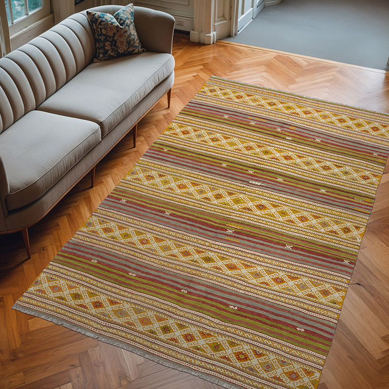 Alfombra Vintage Manisa Kilim - 175 cm x 270 cm - K0081104