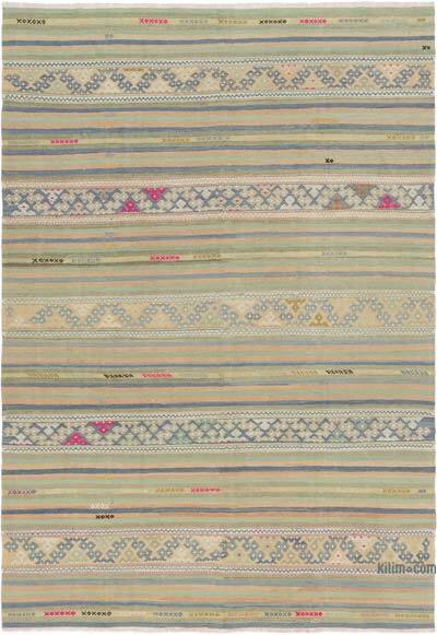 Vintage Oushak Kilim Rug - 5' 5" x 7' 9" (65" x 93")