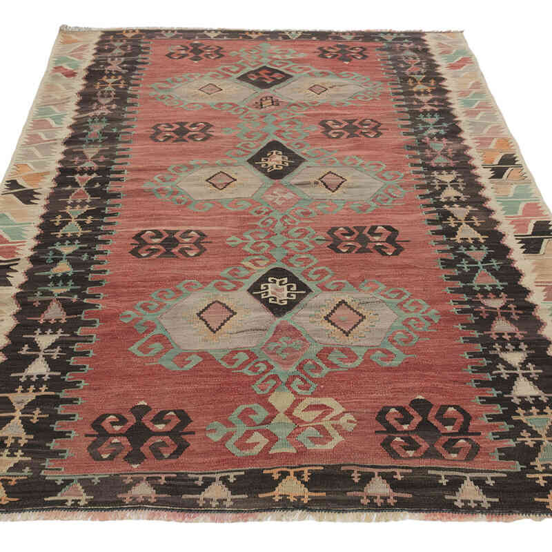Alfombra Vintage Afyon Kilim - 118 cm x 204 cm - K0081122