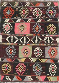 Vintage Karakecili Kilim Rug - 5' 1" x 7' 1" (61" x 85")