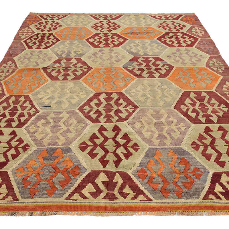 Vintage Milas Kilim Rug - 5' 3" x 8' 10" (63" x 106") - K0081127
