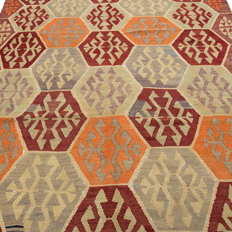 Vintage Milas Kilim Rug - 5' 3" x 8' 10" (63" x 106") - K0081127