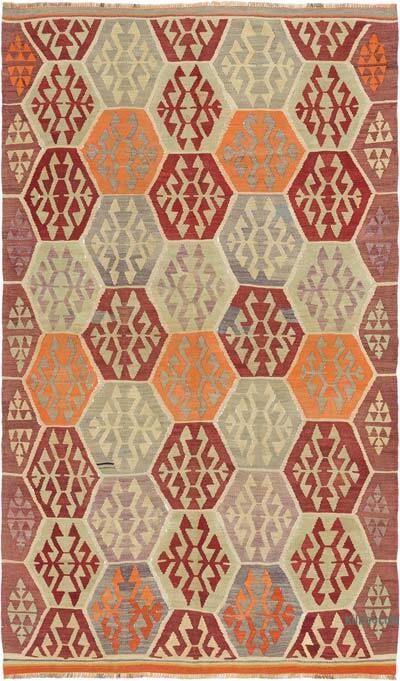 Vintage Milas Kilim Rug - 5' 3" x 8' 10" (63" x 106")