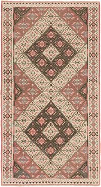 Vintage Van Kilim Rug - 3' 3" x 6' 1" (39" x 73")